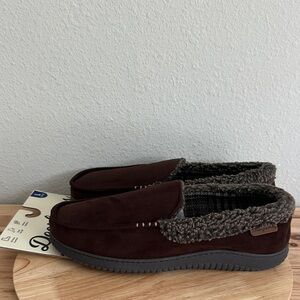 Dearfoams Mens Moccasin Slippers